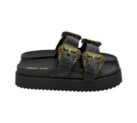 Versace Jeans Couture - Slides Noires - Femme - Chaussures - Noir - Taille: 40 EU