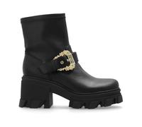 Versace Jeans Couture - Sophie Baroque Buckle Bottes - Femme - Chaussures - Noir - Taille: 40 EU