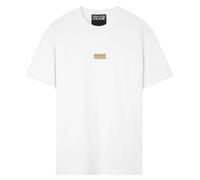 VERSACE JEANS COUTURE T-shirt blanc avec logo en métal coupe classique, blanc, S