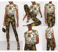 Versace Jeans Couture T-Shirt Court Logo Bijoux Baroque Blouse Top S