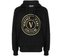Versace Jeans Couture, Homme, Sweatshirts et sweats à capuche, Noir, Taille: M V Emblem Sweat à capuche