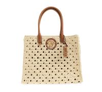 Versace - La Medusa Grand Sac Cabas en Raphia - Femme - Sacs - Beige - Taille: ONE Size