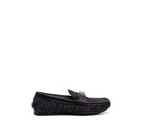 Versace - La Medusa Mocassins Driver en Toile Jacquard - Homme - Chaussures - Noir - Taille: 42 EU