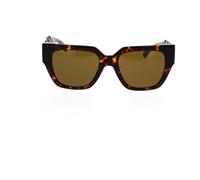 Versace - Lunettes de soleil carrées avec logo Medusa - unisex - Accessoires - Brun - Taille: 53 MM