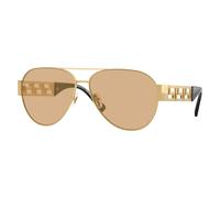 Versace - Lunettes de soleil pilote Greca - Homme - Accessoires - Jaune - Taille: 61 MM
