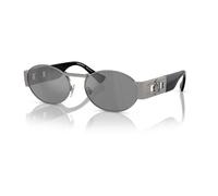 Versace Lunettes de soleil unisexe VE2264 10016G Métal gris, forme ronde, verres miroir