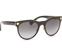 Versace Femme Versace VE2198 1002T3 Lunettes de soleil Métal Noir Gris Pantos Polarisé Ombré