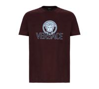 Versace - Medusa Logo T-Shirt - Homme - Tops - Brun - Taille: M