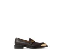 Versace - Mocassins Primo en Cuir - Femme - Chaussures - Brun - Taille: 38 1/2 EU