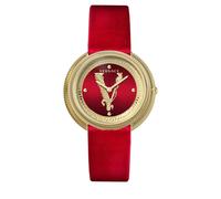 VERSACE Montre à affichage analogique or / rouge, Taille One Size