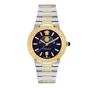 Versace Montre VE7G00223 Greca Logo Phase de lune Quartz 38 mm PVD Or Bleu