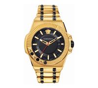 Versace - Montre Chain Reaction Noir/Or - Homme - Accessoires - Jaune - Taille: ONE Size