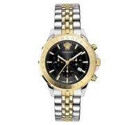 Versace Montre Chronographe Signature Homme 44 mm Noir Cristallin