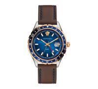 Versace - Montre Hellenyium GMT - Homme - Accessoires - Bleu - Taille: ONE Size