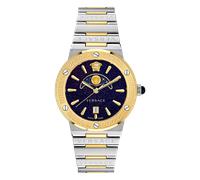 Versace Montre Multicolore Analogique Femmes Greca Logo Moonphase VE7G00223