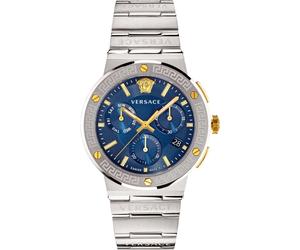 Versace - Montre pour homme Greca Logo - Homme - Accessoires - Gris - Taille: ONE Size