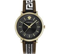 Versace - Montre V-Circle Greca Edition - Homme - Accessoires - Jaune - Taille: ONE Size
