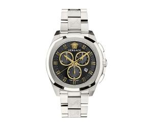 Versace - New Chrono Geo 43mm - Homme - Accessoires - Gris - Taille: ONE Size
