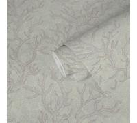 VERSACE Papier Peint Avec Motif De Coraux Et Design Texturé - Gris, Métallique