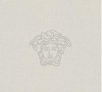 Versace papier peint Versace papier peint à motifs Medusa papier peint intissé gris argenté