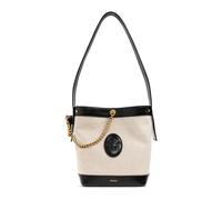 Versace - Pivot Small Canvas Bucket Bag - Femme - Sacs - Beige - Taille: ONE Size