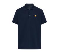 Versace - Polo Brodée Médusa - Homme - Tops - Bleu - Taille: S