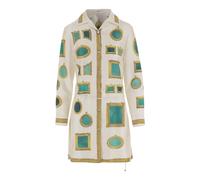 Versace - Robe en sergé de soie imprimée - Femme - Robes - Multicolore - Taille: 42 FR