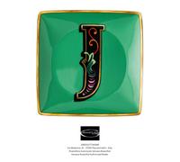 Versace Rosenthal - Holiday Alphabet - J - Coupelle Carrée Plate 12 Cm X 12 Cm