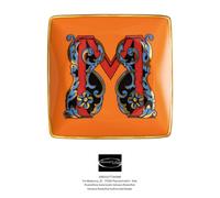 Versace Rosenthal Holiday Alphabet - M - Assiette carrée Ø12x12 cm