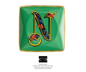 Versace Rosenthal - Holiday Alphabet - N - Coupelle Carrée Plate 12 X 12 Cm