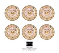 Versace Rosenthal - le Jardin De Versace - Set 6 Plat Marque-Place CM 30