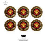 Versace Rosenthal Medusa Piattino en Porcelaine Noir Or Ø 10 cm