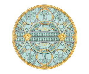 Versace Rosenthal - Plat Marque-Place 33cm La Échelle Du Palazzo Vert Versace