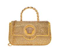 Versace - Sac à main avec cristaux scintillants - Femme - Sacs - Jaune - Taille: ONE Size