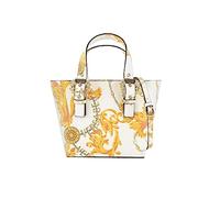 Versace Sac Jeans Couture mini shopper chain print 75VA4BFA ZS807 G03 white, multicolore, 31.5 x 20.7 x 10 cm/Base 21.5 cm