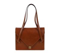 Versace - Severine Leather Shoulder Bag - Femme - Sacs - Brun - Taille: ONE Size