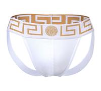 VERSACE Slip beige / blanc, Taille XL