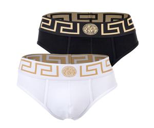 VERSACE Slip jaune d'or / noir / blanc, Taille XXL