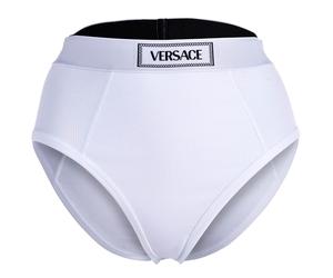 VERSACE Slip noir / blanc, Taille L