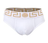 VERSACE Slip or / blanc, Taille L