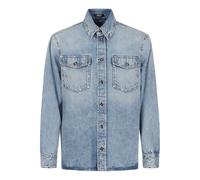 Versace - Surchemise en jean ornée - Homme - Chemises - Bleu - Taille: L