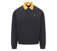 Versace - SweaT-shirt polo en jersey de coton brodé - Homme - Sweatshirts et sweats à capuche - Bleu - Taille: L