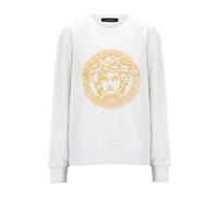 Versace - SweaT-shirt ras du cou brodé - Femme - Sweatshirts et sweats à capuche - Blanc - Taille: 38 FR