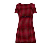 Versace - Tweed A-line Mini Dress - Femme - Robes - Rouge - Taille: 40 FR