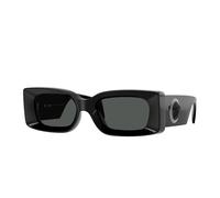 Versace, unisex, Accessoires, Noir, Taille: 54 MM Lunettes de Soleil Élégantes Noir Verres Gris Foncé