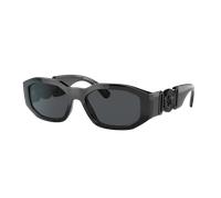 Versace Unisex Sunglass Biggie - Couleur du Monture: Noir, Couleur de Lentille: Gris foncé