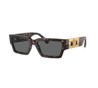 Versace Unisex Sunglass VE4459 - Couleur du Monture: Havana, Couleur de Lentille: Gris foncé