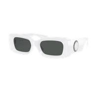 Versace Unisex Sunglass VE4474U - Couleur du Monture: Blanc, Couleur de Lentille: Gris foncé