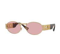 Versace Unisex Versace VE2264 100284 Lunettes de soleil Métal Or Violet Ronde Normale