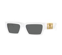 Versace Unisex Versace VE4459 314/87 Lunettes de soleil Acétate Blanc Gris Carré Normale